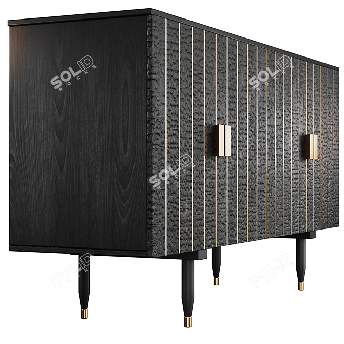 Title: Contemporary Bardarbunga Sideboard 3D model image 3