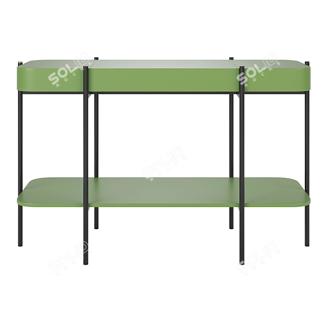 Elegante Console Scrivania 3D model image 1