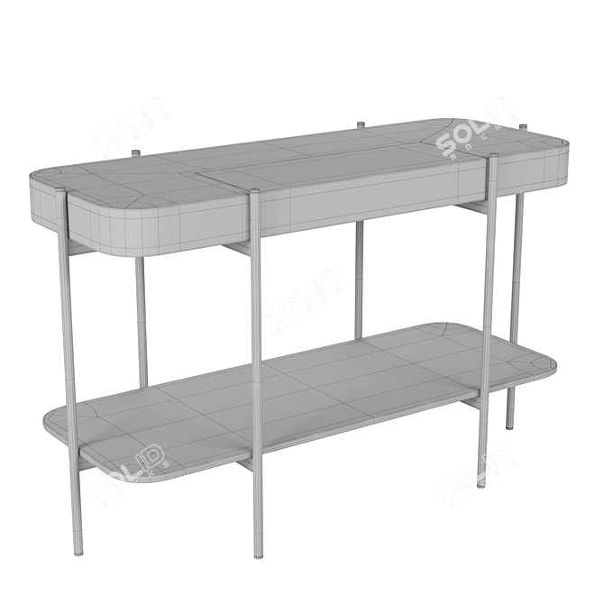 Elegante Console Scrivania 3D model image 3