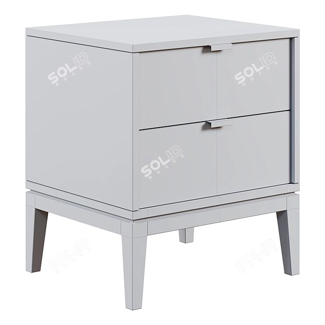 Fjord Nightstand: Sleek and Stylish Storage 3D model image 4