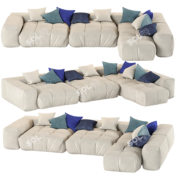 Solaris MMK Modular Sofa 3D model image 1