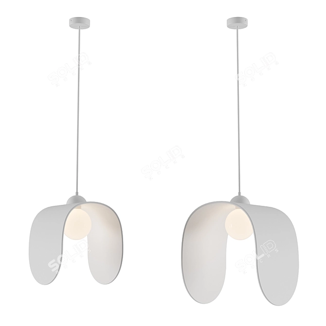Caillou Pendant Lamp: Modern Elegance for Every Space 3D model image 1