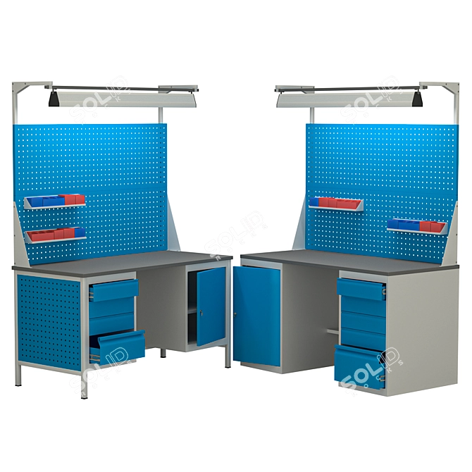 Heavy Duty Workbench VL-K-150 3D model image 1