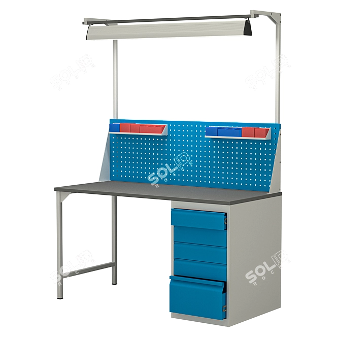 Heavy Duty Workbench VL-K-150 3D model image 5