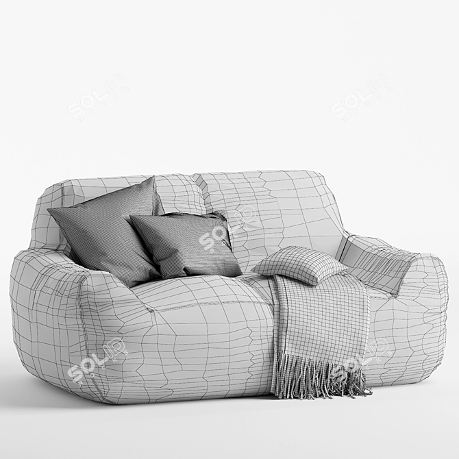 Comfort Deluxe Sofa Lounge 3D model image 7