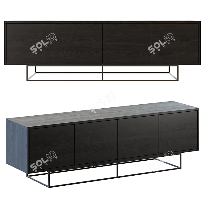 Modern Ossa TV Unit 3D model image 1