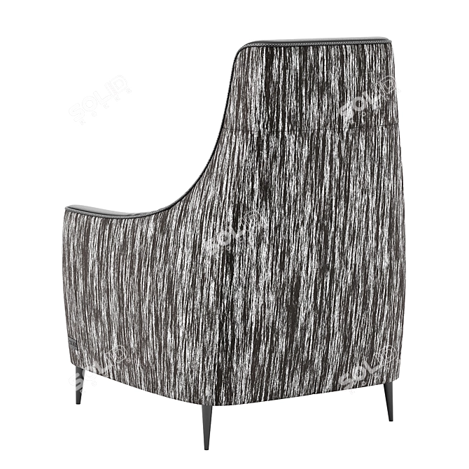 Stylish Alto Chair: Textile, Leather, or Combination 3D model image 2