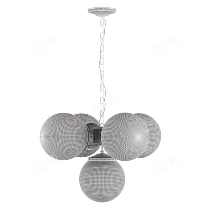 Elegant MULLAN Chandelier 3D model image 2