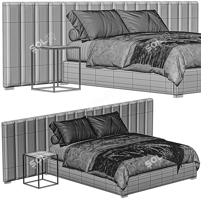 Modena Extended Vertical Bed 3D model image 4