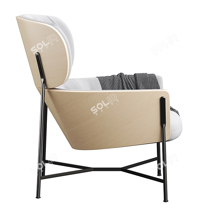 Modern and Stylish SP01 Caristo Armchair 3D model image 2