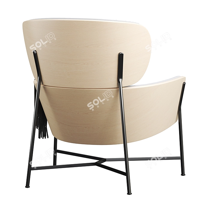 Modern and Stylish SP01 Caristo Armchair 3D model image 3