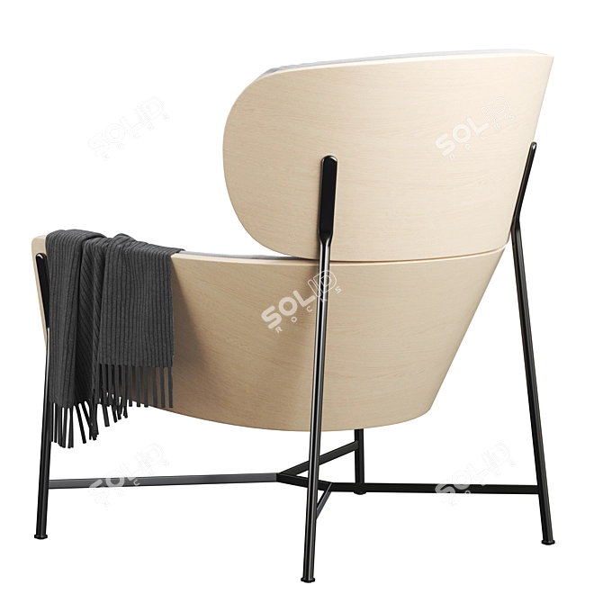 Modern and Stylish SP01 Caristo Armchair 3D model image 4