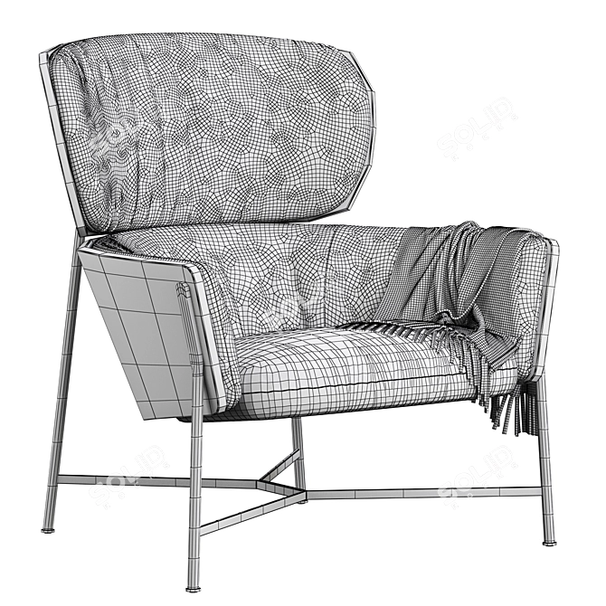 Modern and Stylish SP01 Caristo Armchair 3D model image 5