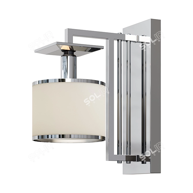 Modern Square Wall Sconce - Fargo Collection 3D model image 1