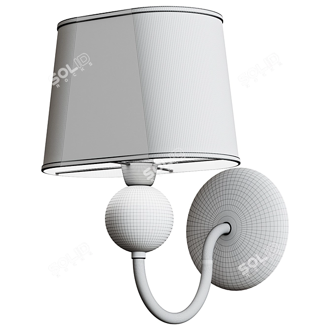 Title: Turandot Wall Sconce - Elegant Lighting Solution 3D model image 2