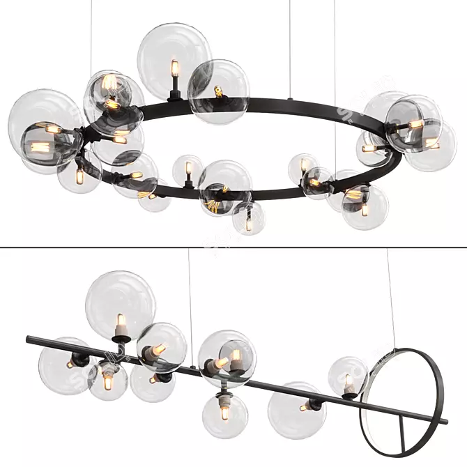 Elegant IONA Lighting Collection 3D model image 2