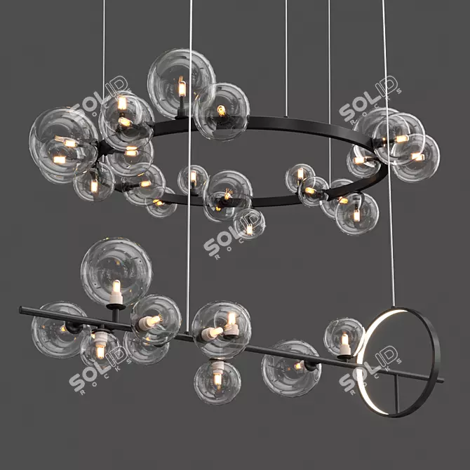 Elegant IONA Lighting Collection 3D model image 3