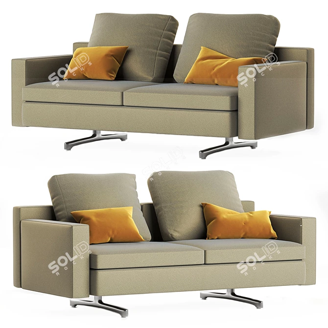 Poltrona Frau Mood Sofa - Elegant and Stylish 3D model image 1