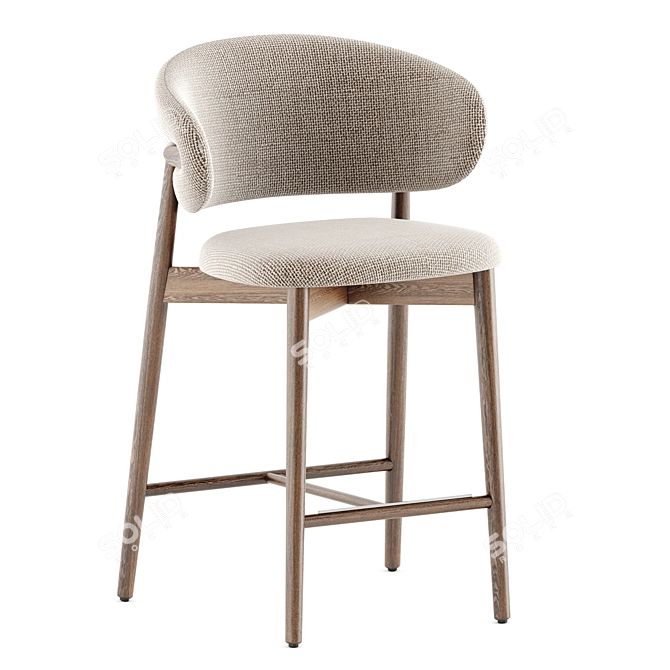 Elegant Oleandro Bar Chair by Calligaris 3D model image 2