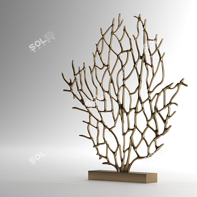  Modern Geometric Sculpture: Polygonal Art 3D model image 1