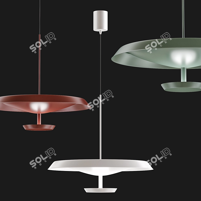 Lucretia: Stylish Design Lamp 3D model image 1