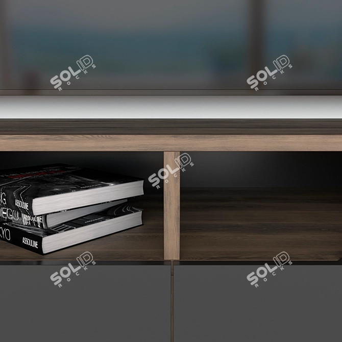 Astoria No. 2 Wall Unit by LAZURIT 3D model image 3