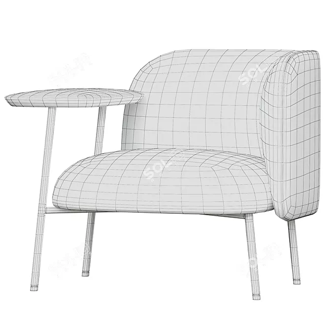 Bross Sit: Stylish Armchair in 2017 Design 3D model image 4