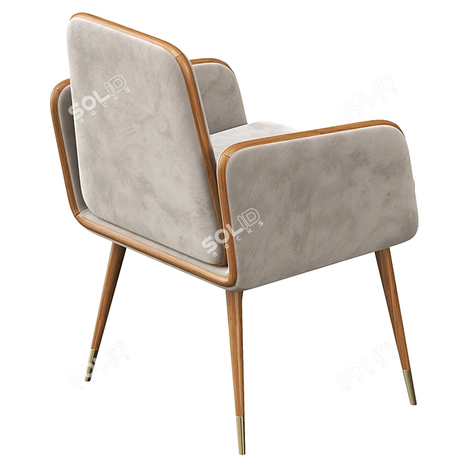 Modern Stanley Dining Chair 3D model image 5