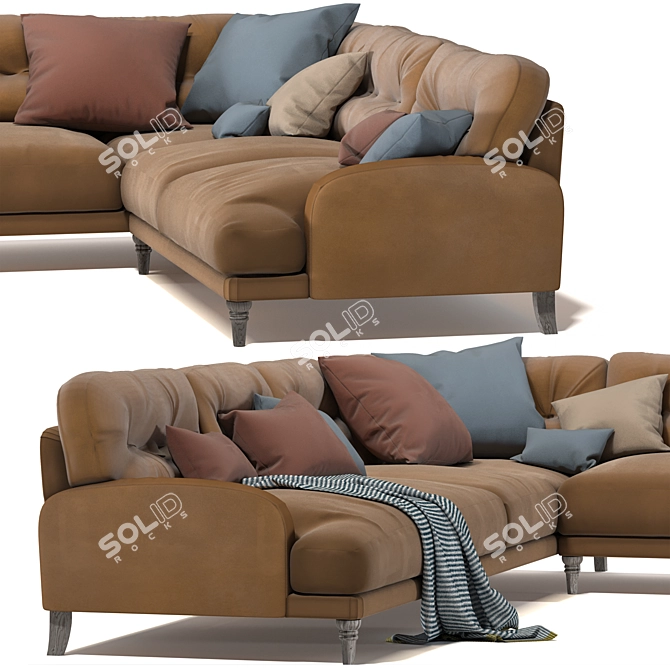 Sugar Bum Large Corner Sofa 3D model image 3