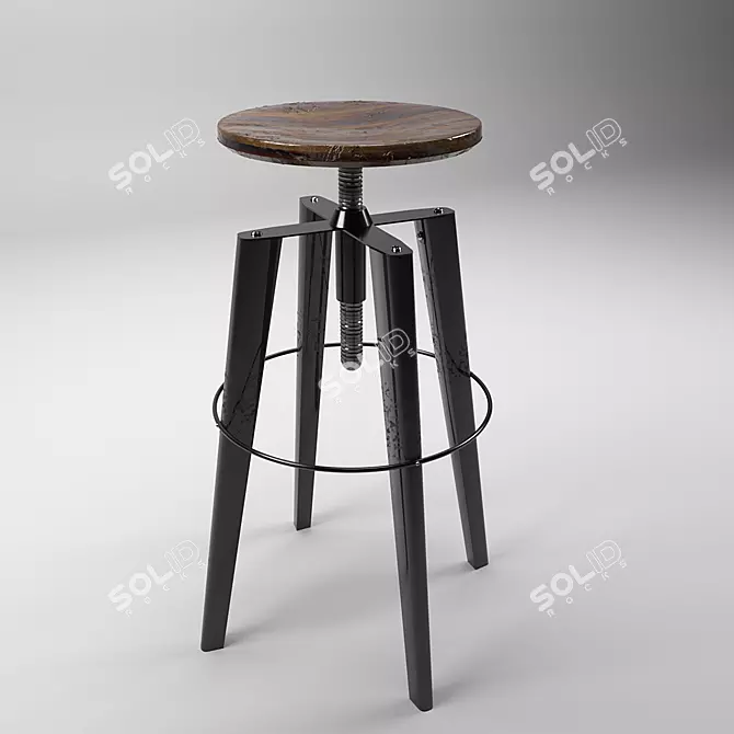 Stylish Bar Table for Any Occasion 3D model image 2