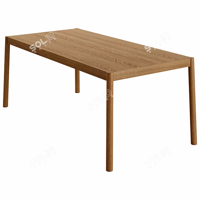 Modern Citizen Dining Table by EMKO 3D model image 3