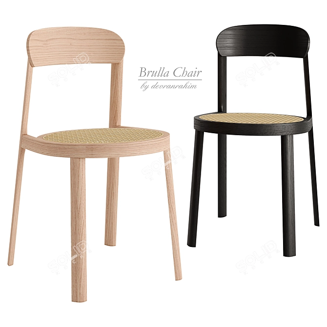 Modern Chic Brulla Chair Design 3D model image 7