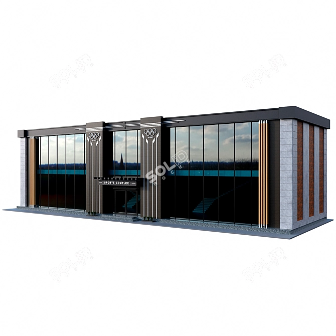 Athletic Center: Modern Sports Complex 3D model image 1