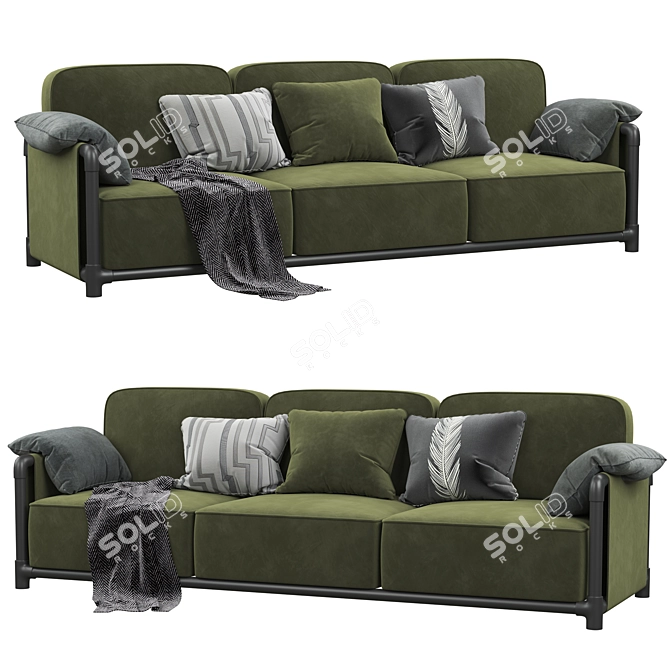 Modern Chic Sofa Dodo 3D model image 1