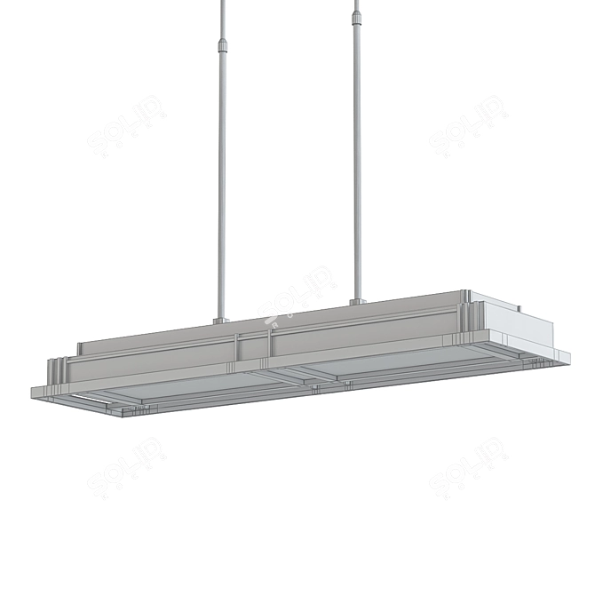 Modern Steppe Pendant Light 3D model image 2