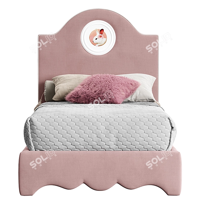 Bunny Manifesto Kids Bed 3D model image 2