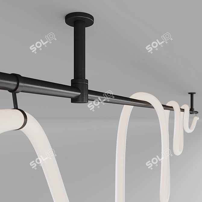 Centrsvet FREELIGHT PIN LED Installation 3D model image 3