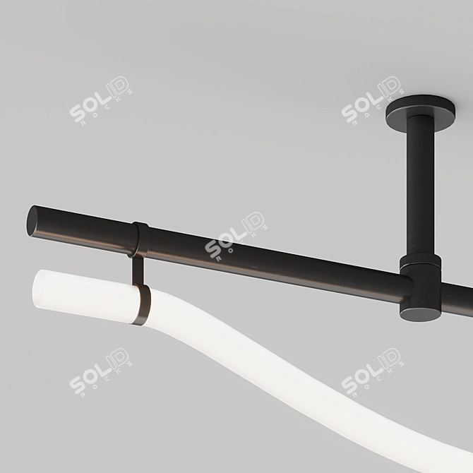 Centrsvet FREELIGHT PIN LED Installation 3D model image 4