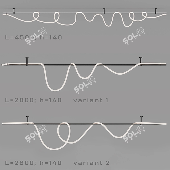Centrsvet FREELIGHT PIN LED Installation 3D model image 6