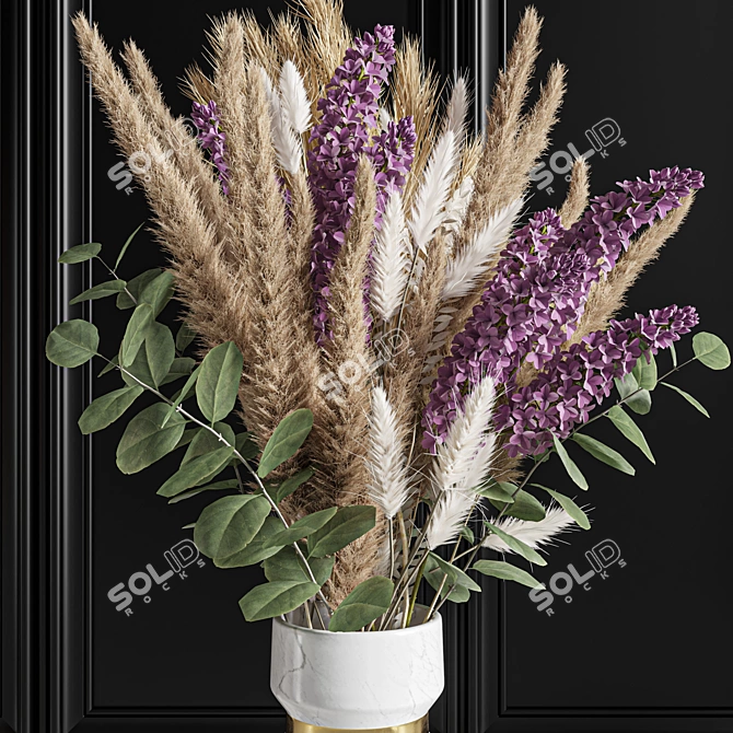  Pampas Bouquet Set Decor 3D model image 5