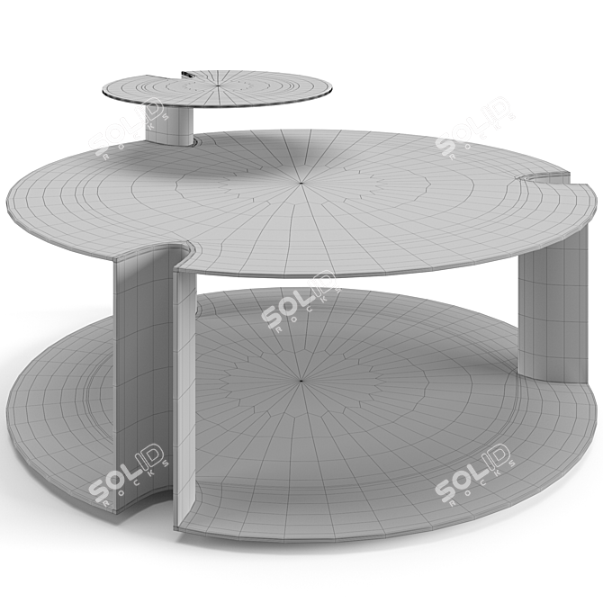 Modern Nix Coffee Table Set 3D model image 6