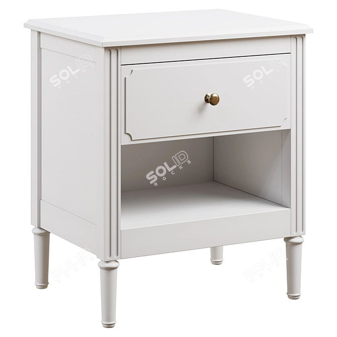 Elit Ellipse Bedside Table 3D model image 1