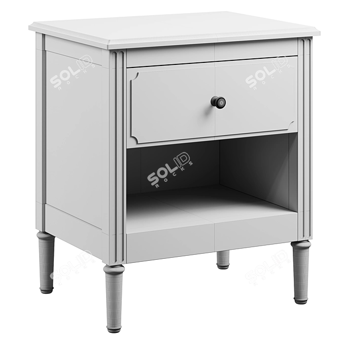 Elit Ellipse Bedside Table 3D model image 3