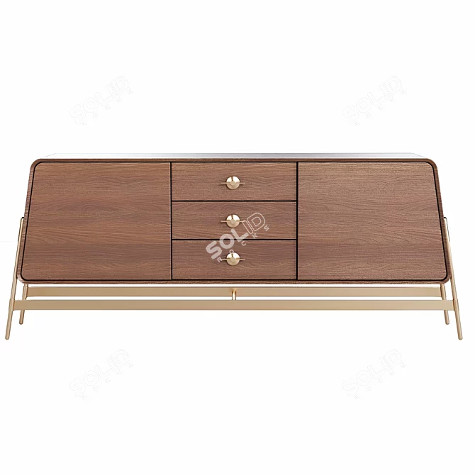 Modern Model Sideboard Holly Furniture 3D model image 1