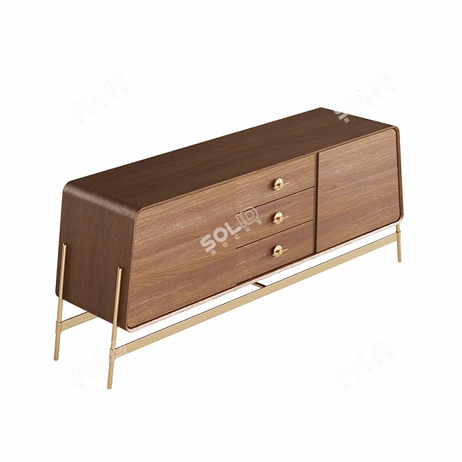 Modern Model Sideboard Holly Furniture 3D model image 3