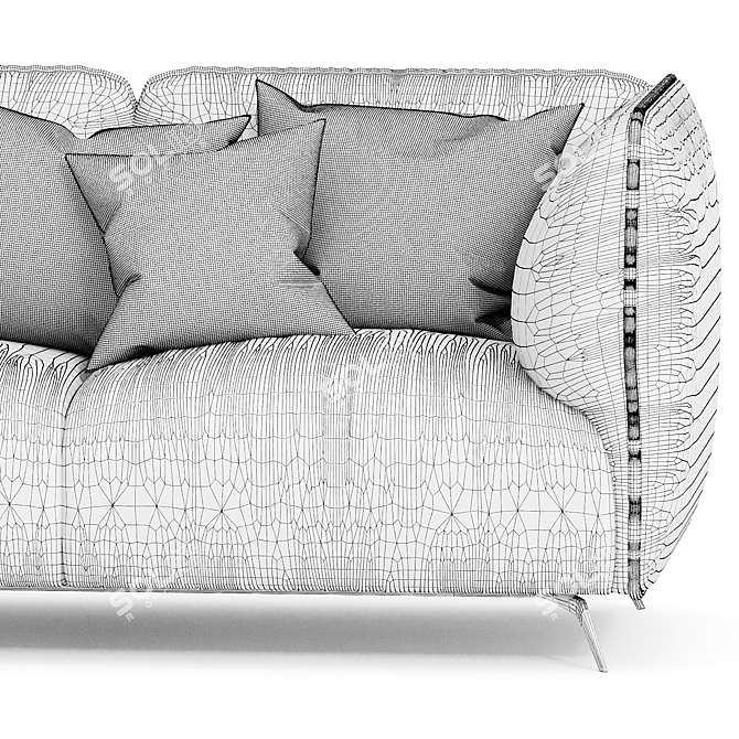 Heavens OTTO 3-Seater Sofa 3D model image 4