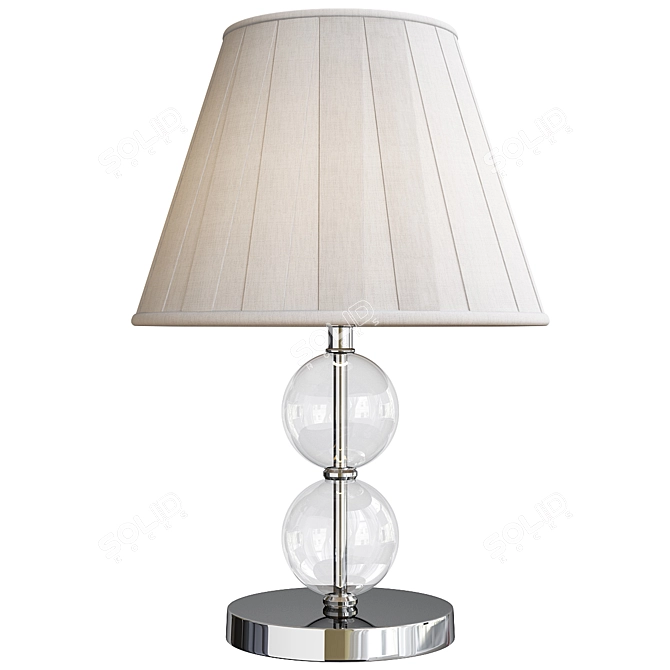 Elegant Lombard Table Lamp 3D model image 1