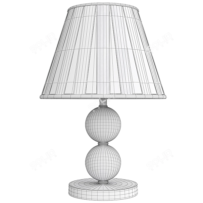 Elegant Lombard Table Lamp 3D model image 2