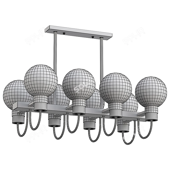 Luxury Mohave LSP 8397 Chandelier 3D model image 2