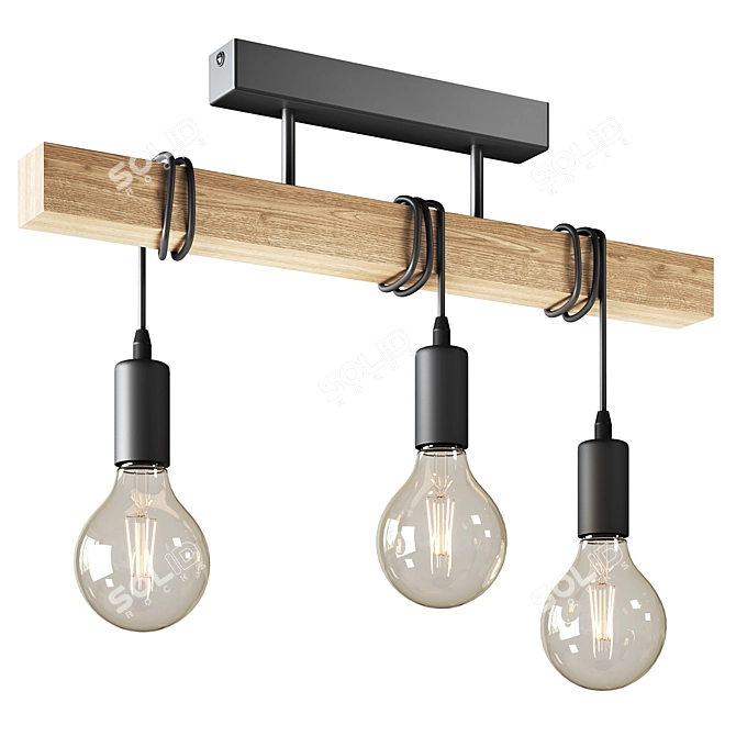 Eglo Townshend 32915 Pendant Light 3D model image 1